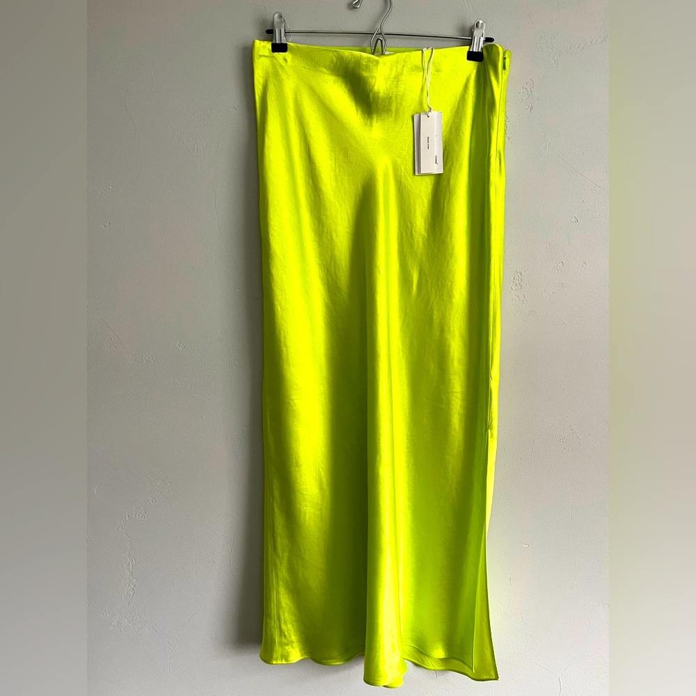 Vince Neon Yellow Maxi Skirt